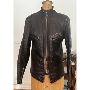 VINTAGE 1960’s Schott Perfecto steerhide cafe racer